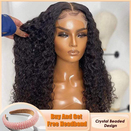 4*4 Lace Closure Curly Wig 150% Density