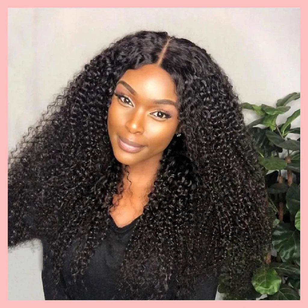 Afro Kinky Curly Virgin Human Hair 13X6X1 T Part Lace Wigs | T Part Only