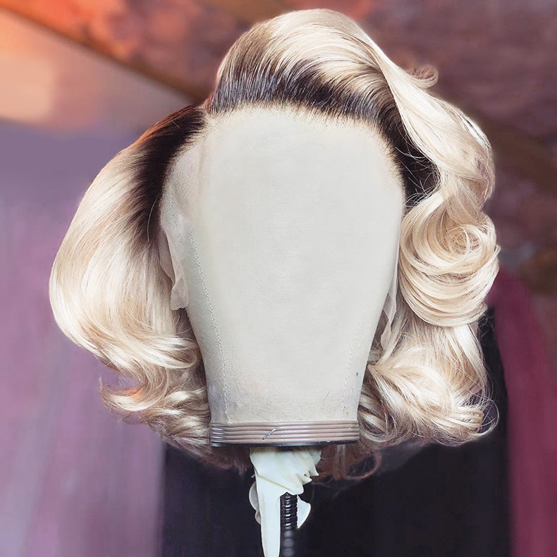 13a Bob Wigs With 1b-613 Color 13*4 Lace Front Wigs Bob 4*4 Lace Wigs With 150% Density Straight Body Wave Customize 7 Days