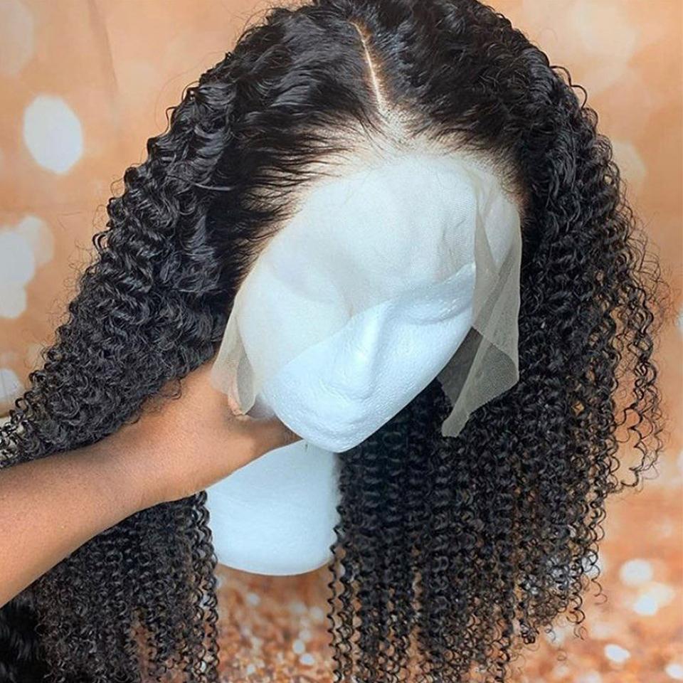 Tangle Free Wonderful Afro Kinky Curly Lace Frontal Wig