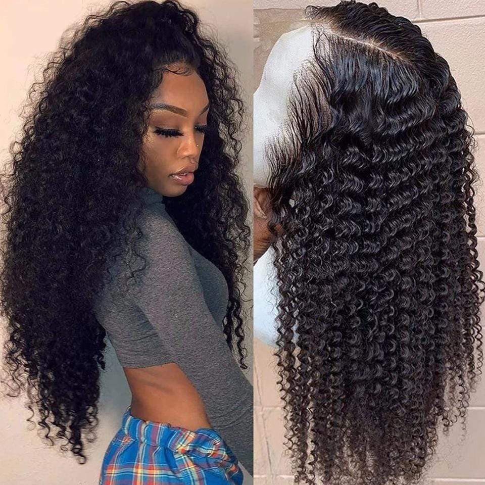 Tangle Free Wonderful Afro Kinky Curly Lace Frontal Wig