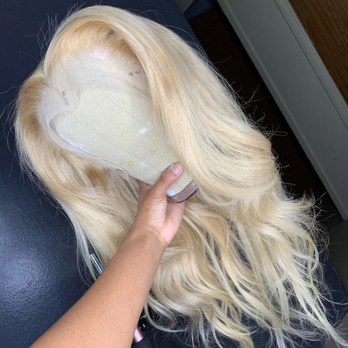 13X4 Lace Front Wigs|Straight 613 Blonde Lace Closure Wig Body Wave 613#Blonde Color