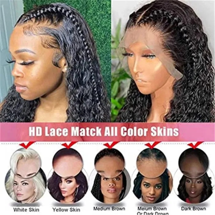 HD Lace Wigs 13x4 Curly Lace Front Wigs Human Hair Transparent Lace Wigs for Sale