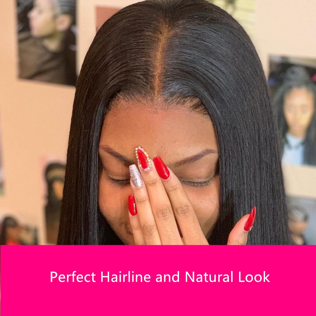 Afro Curl 4x4 Glueless Lace Closure Wig