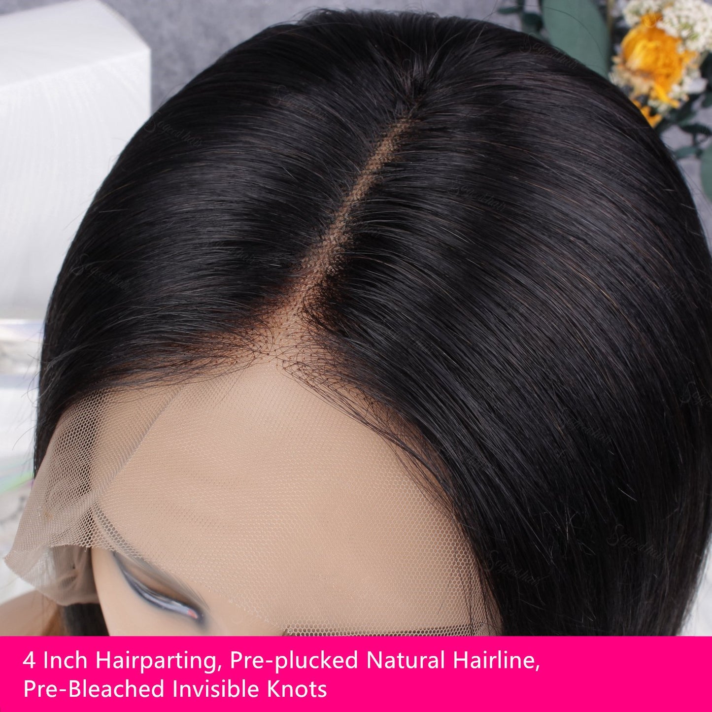 Afro Curl 4x4 Glueless Lace Closure Wig