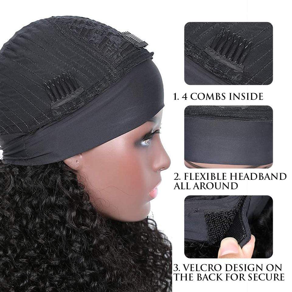 TOP 1 SELLER! Affordable&Beginner Friendly Kinky Curly Headband Wig