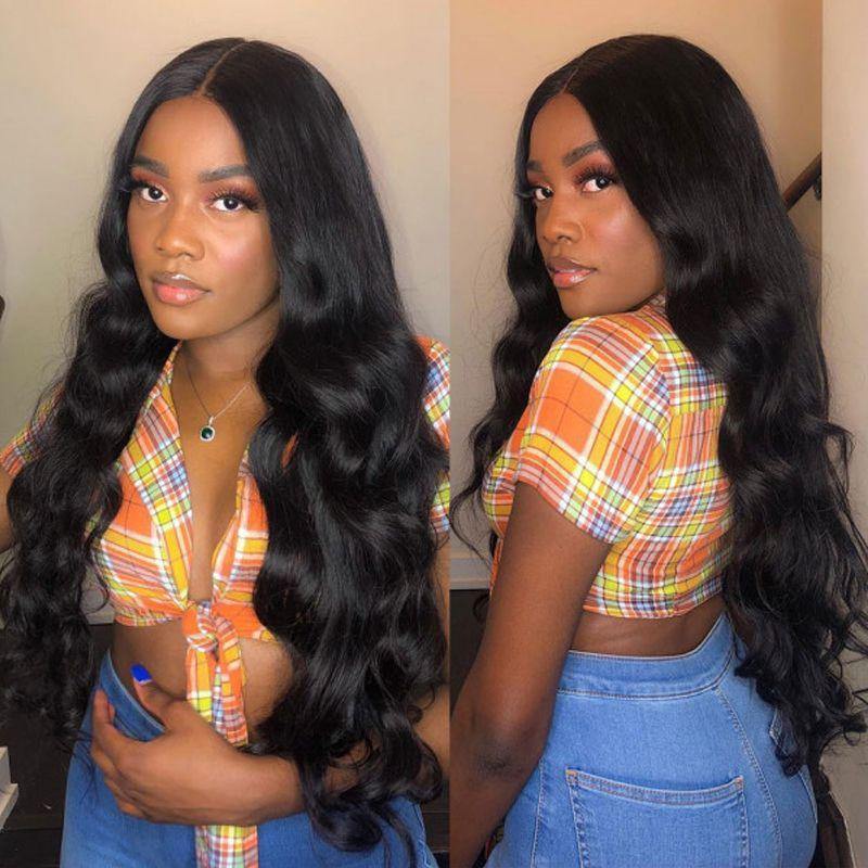 High Quality 13X4 Lace Front Wig Brazilian Body Wave Human Hair Wigs With Baby Hair