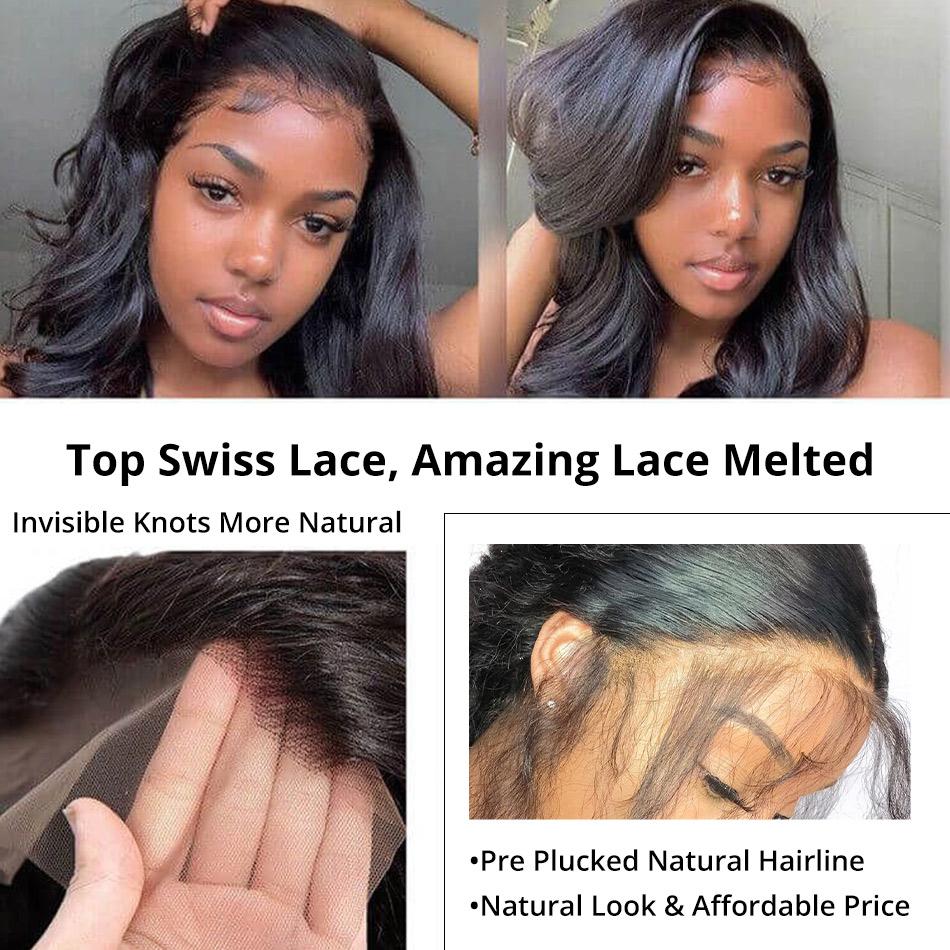 High Quality 13X4 Lace Front Wig Brazilian Body Wave Human Hair Wigs With Baby Hair