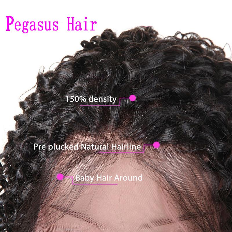 HD Swiss Lace Fornt Wigs 13X4" Brazilian Kinky Curly Wave 【PWH6681】 - pegasuswholesale