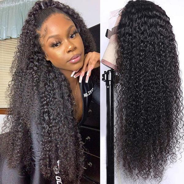 HD Swiss Lace Fornt Wigs 13X4" Brazilian Kinky Curly Wave 【PWH6681】 - pegasuswholesale