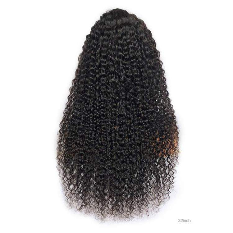 18-24Inch Curly HD Lace 13x6 Lace Front Virgin Human Hair Wig