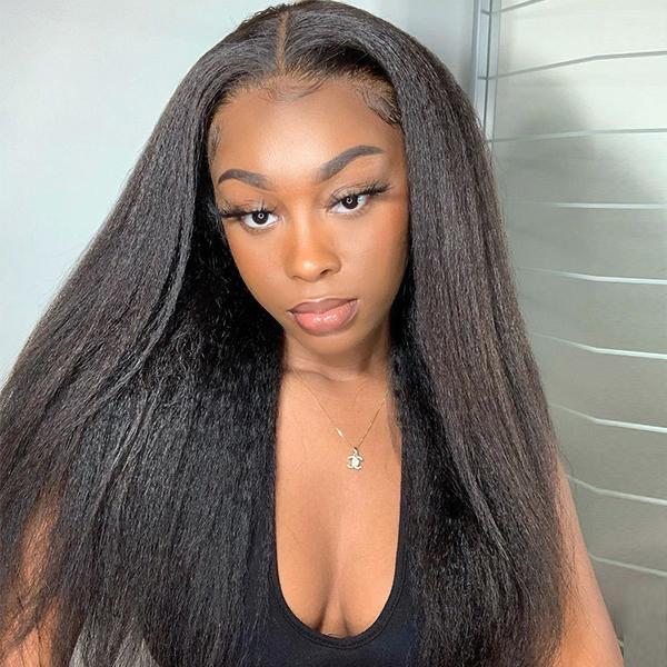 Kinky Straight, Coarse Yaki Virgin Hair Wig - pegasuswholesale