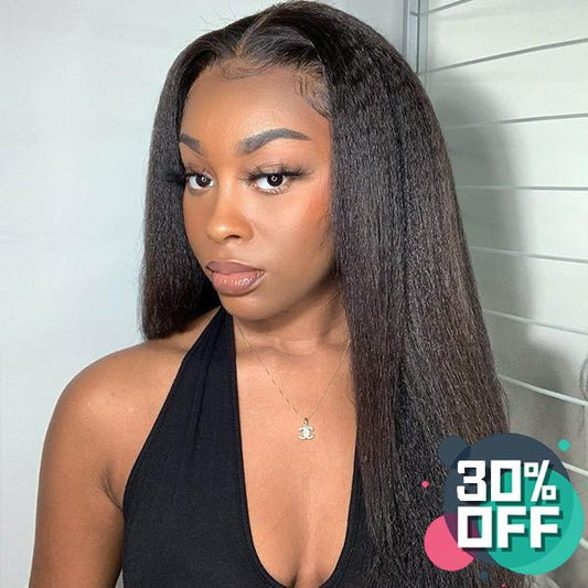 Kinky Straight, Coarse Yaki Virgin Hair Wig - pegasuswholesale