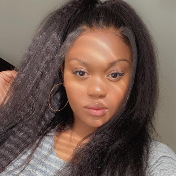 Kinky Straight, Coarse Yaki Virgin Hair Wig - pegasuswholesale