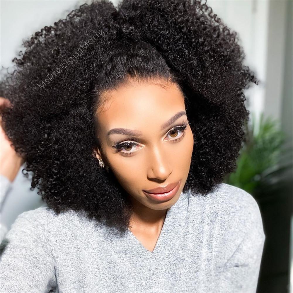 Afro Curl Realistic Knotless 13x4 Lace Front Wig