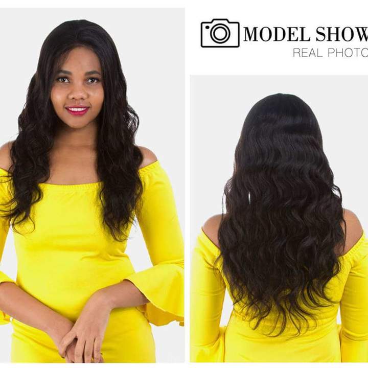 Body Wave Lace Front Wig 13x4 Pre-plucked Lace Human Hair Wig Natural Color
