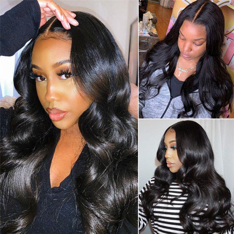 Body Wave 200% 250% Density 13x4 Lace Front Wigs Pre-Plucked Hair Natural Looking Wigs - uprettyhair