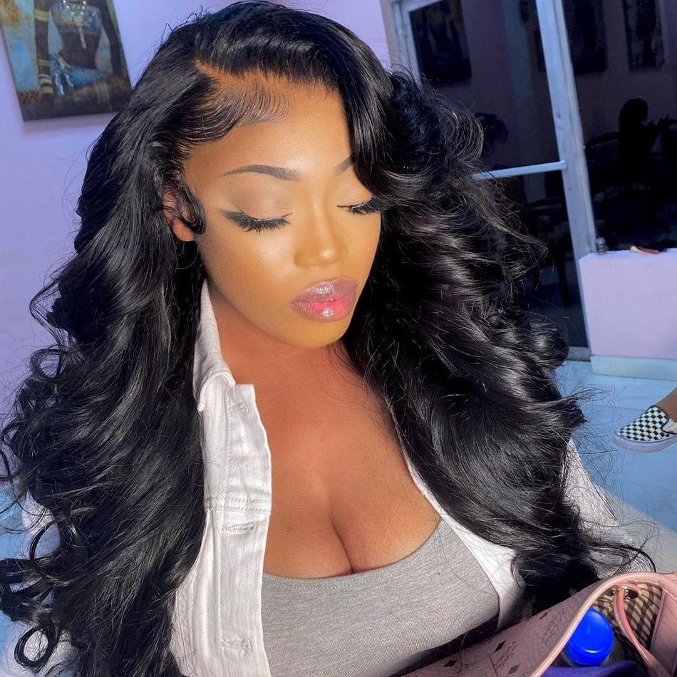 Body Wave Glueless Frontal Lace Wigs Real Swiss 13X6 13X4 Transparent Lace Wigs
