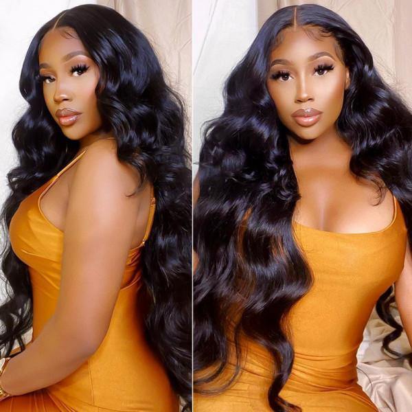 Body Wave 200% 250% Density 13x4 Lace Front Wigs Pre-Plucked Hair Natural Looking Wigs - uprettyhair