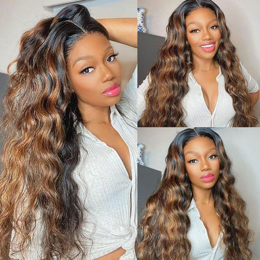 Highlight Body Wave Wigs 4x4/13x4/13x6 Human Hair Lace Wigs Preplucked