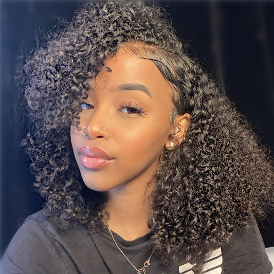 Afro Curl Realistic Knotless 13x4 Lace Front Wig