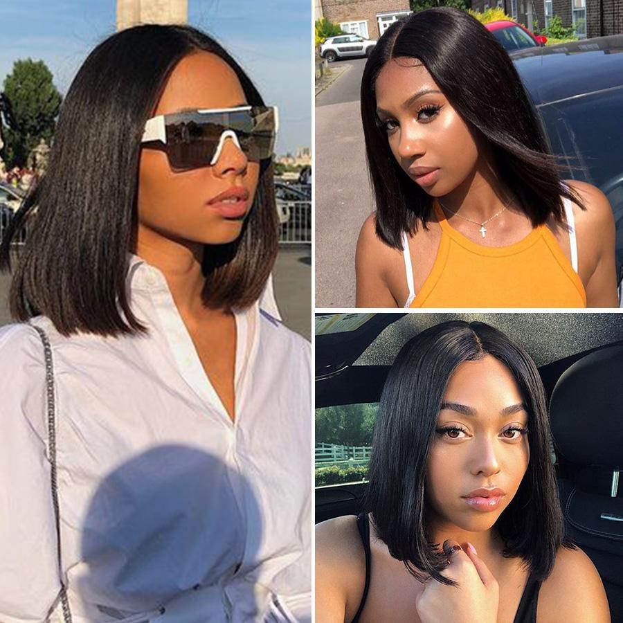 Straight 4x4/6x6/3x6 Short Bob Wig Pre-Plucked With Baby Hair - uprettyhair