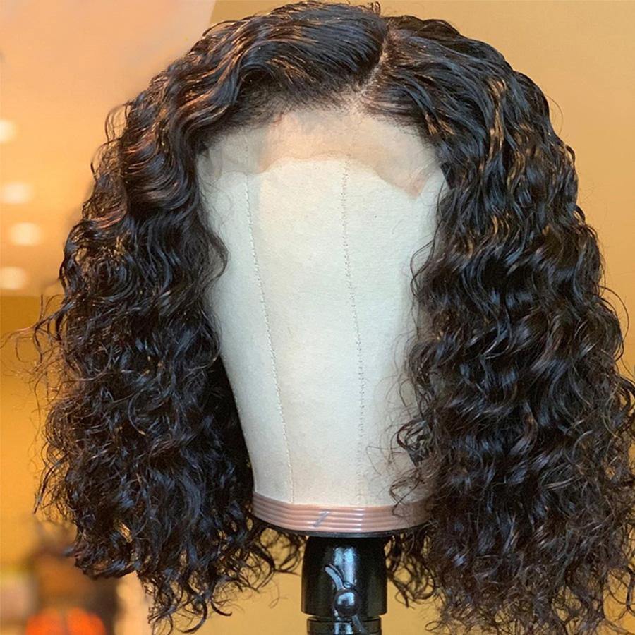 4x4 Chin Length Bob Curly Hair Bob Short Wavy Bob Cuts For Women - uprettyhair