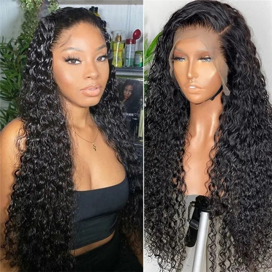 HD Lace Wigs 13x4 Curly Lace Front Wigs Human Hair Transparent Lace Wigs for Sale
