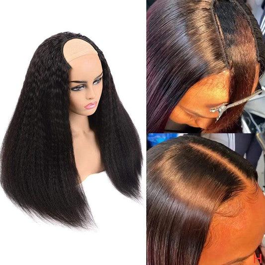 NEW! Fashionable Look Afro Kinky Straight U Part!