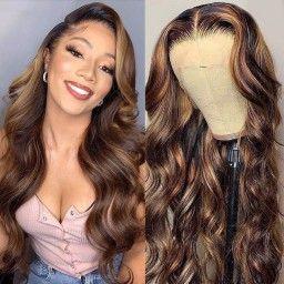 Highlight Body Wave Wigs 4x4/13x4/13x6 Human Hair Lace Wigs Preplucked