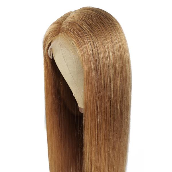 #27 Color Lace Frontal Closure Wig Straight Brazilian Human Hair
