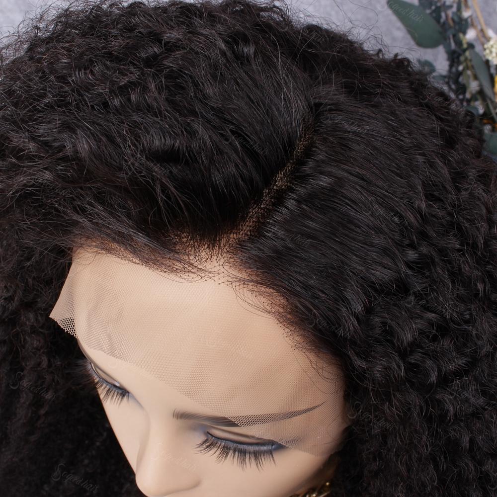Afro Curl 4x4 Glueless Lace Closure Wig