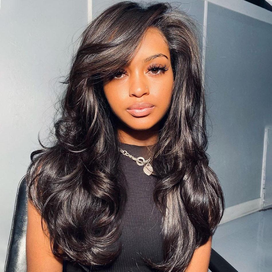 Body Wave 200% 250% Density 13x4 Lace Front Wigs Pre-Plucked Hair Natural Looking Wigs - uprettyhair