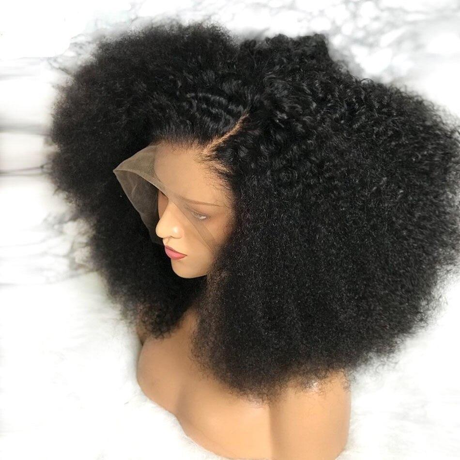 Peruvian Remy Pre Plucked Afro Kinky Curly Wig