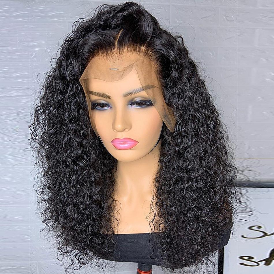 High Quality Jerry Curly Lace Front Wigs 200% 250% Density Human Hair Wigs - uprettyhair