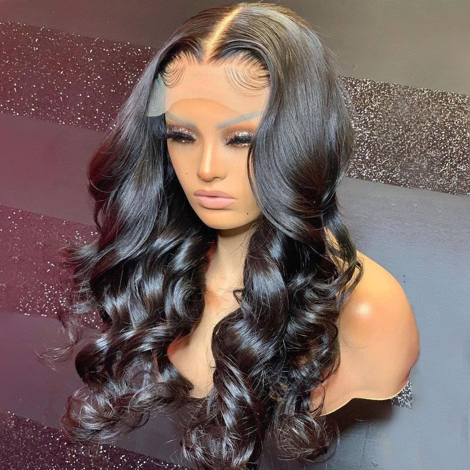 Body Wave Glueless Frontal Lace Wigs Real Swiss 13X6 13X4 Transparent Lace Wigs