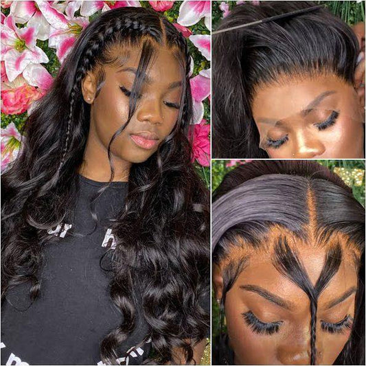 Body Wave Glueless Frontal Lace Wigs Real Swiss 13X6 13X4 Transparent Lace Wigs