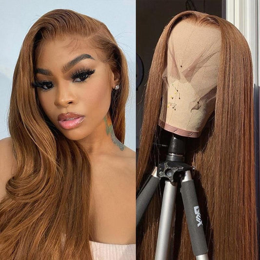 Mongolian Brown T Part Lace Front Wig.